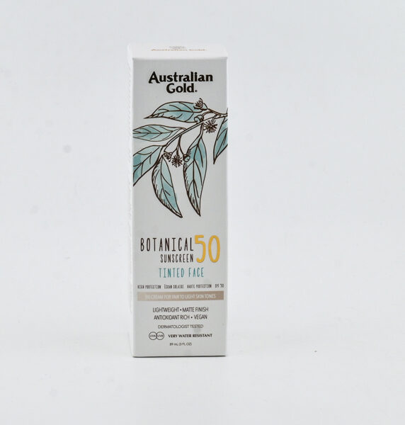 AUSTRALIAN GOLD BOTANICAL SPF50 TINTED FACE MINERAL LOTION - FAIR TO LIGHT 89 ML