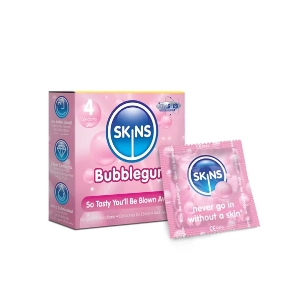 Skins Condoms Bubblegum 4 Pack