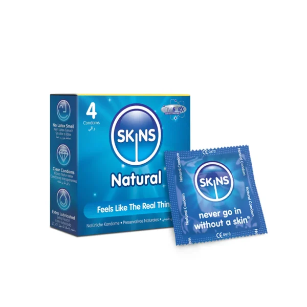 Skins Condoms Natural 4 Pack